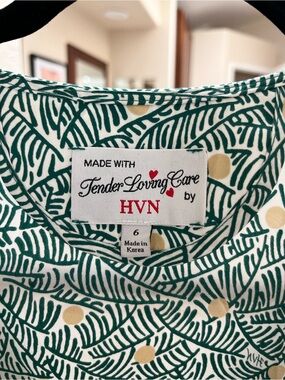 Tender Loving Care by HVN Green & Gold Midi Dress